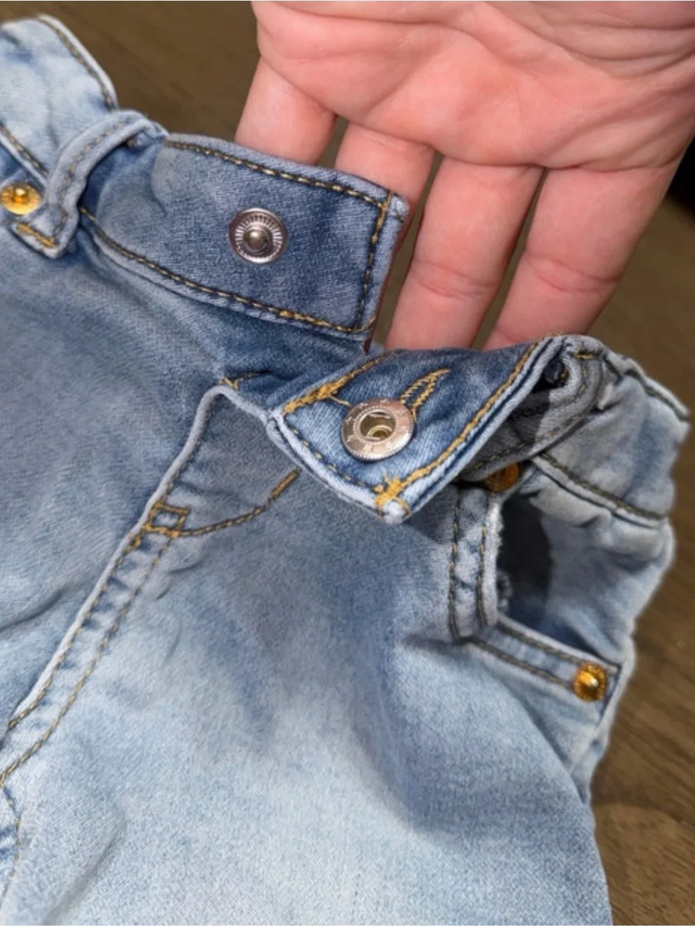 Cat & Jack Light Blue Denim Kids Bermuda Shorts 4/5